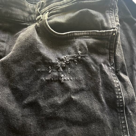 Hugo Boss Jeans Men 40x32 Cashmere-Touch Black Candiani Italy Denim Relaxed Fit - Picture 9 of 16